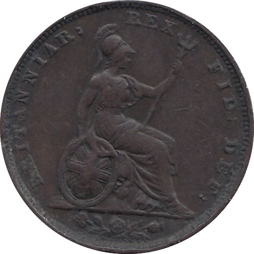 1829 FARTHING ( VF ) - FARTHING - Cambridgeshire Coins