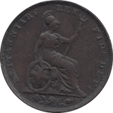1829 FARTHING ( VF ) - FARTHING - Cambridgeshire Coins