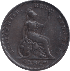 1829 FARTHING ( VF ) - FARTHING - Cambridgeshire Coins
