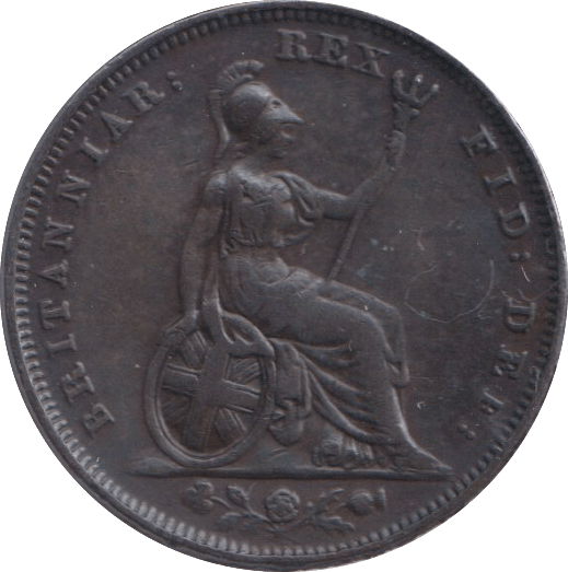 1829 FARTHING ( VF ) - FARTHING - Cambridgeshire Coins