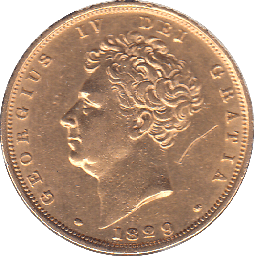 1829 GOLD SOVEREIGN ( AUNC ) - SOVEREIGN - Cambridgeshire Coins