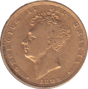 1829 GOLD SOVEREIGN ( NF ) - SOVEREIGN - Cambridgeshire Coins