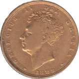 1829 GOLD SOVEREIGN ( NF ) - SOVEREIGN - Cambridgeshire Coins
