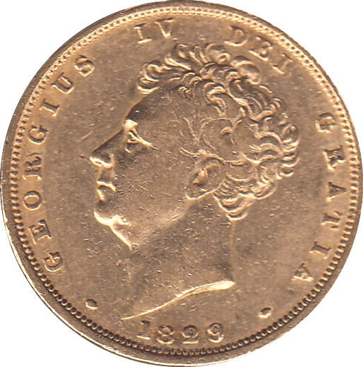 1829 GOLD SOVEREIGN ( VF ) - SOVEREIGN - Cambridgeshire Coins