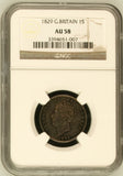 1829 ONE SHILLING (NGC) AU 58 - NGC OTHER COINS - Cambridgeshire Coins
