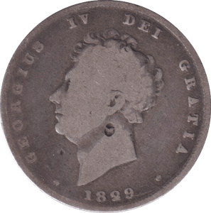 1829 SHILLING ( FINE ) - SHILLING - Cambridgeshire Coins