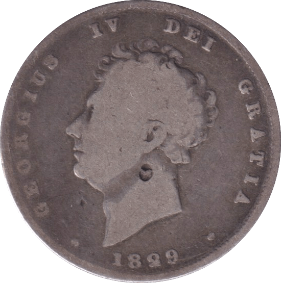 1829 SHILLING ( FINE ) - SHILLING - Cambridgeshire Coins