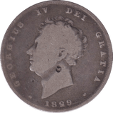 1829 SHILLING ( FINE ) - SHILLING - Cambridgeshire Coins