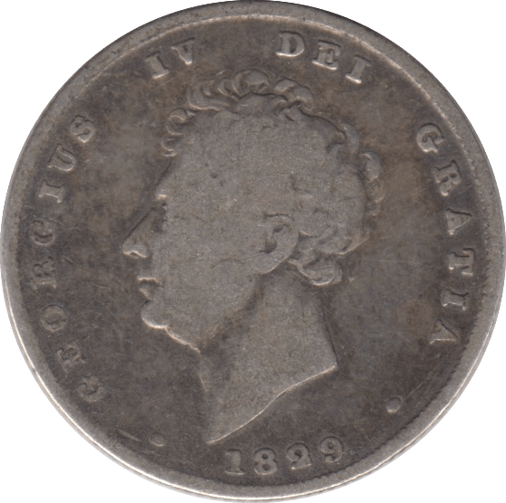 1829 SHILLING ( FINE ) - SHILLING - Cambridgeshire Coins