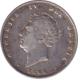 1829 SHILLING ( GF ) - SHILLING - Cambridgeshire Coins