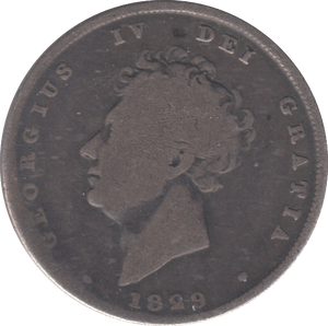 1829 SHILLING ( NF ) - SHILLING - Cambridgeshire Coins
