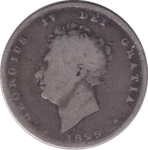 1829 SHILLING ( NF ) - SHILLING - Cambridgeshire Coins