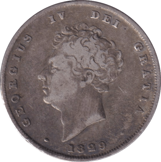 1829 SHILLING ( VF ) - SHILLING - Cambridgeshire Coins