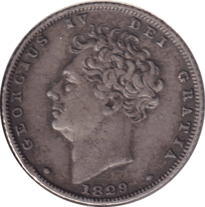 1829 SHILLING ( VF ) - SHILLING - Cambridgeshire Coins