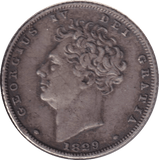 1829 SHILLING ( VF ) - SHILLING - Cambridgeshire Coins