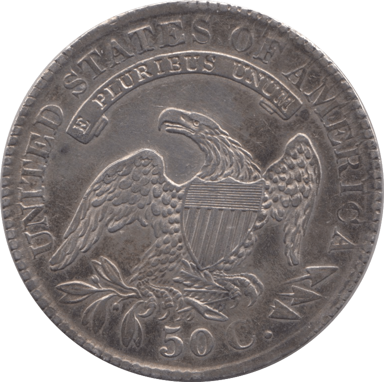 1829 SILVER 50 CENTS USA - SILVER WORLD COINS - Cambridgeshire Coins