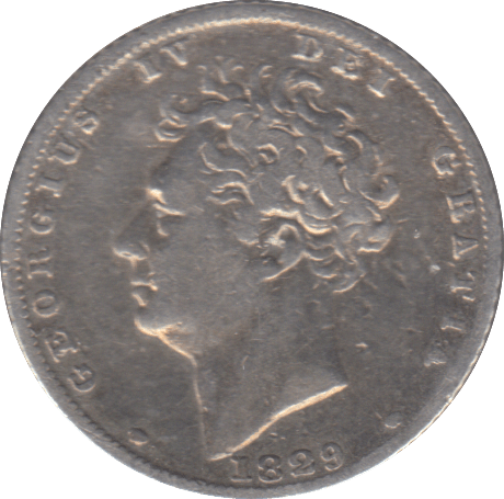 1829 SIXPENCE ( FINE ) - SIXPENCE - Cambridgeshire Coins