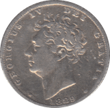 1829 SIXPENCE ( FINE ) - SIXPENCE - Cambridgeshire Coins