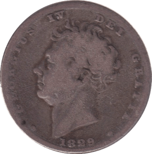 1829 SIXPENCE ( NF ) - SIXPENCE - Cambridgeshire Coins