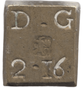 1830 BRITISH GOLD SCALE WEIGHT - COUNTER WEIGHTS - Cambridgeshire Coins