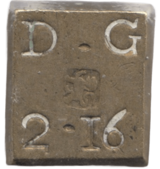 1830 BRITISH GOLD SCALE WEIGHT - COUNTER WEIGHTS - Cambridgeshire Coins