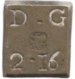 1830 BRITISH GOLD SCALE WEIGHT - COUNTER WEIGHTS - Cambridgeshire Coins