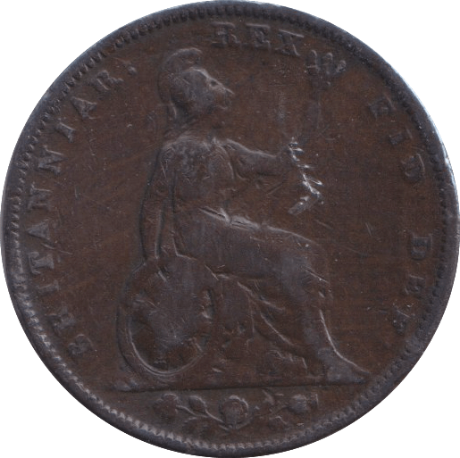 1830 FARTHING ( FINE ) - FARTHING - Cambridgeshire Coins
