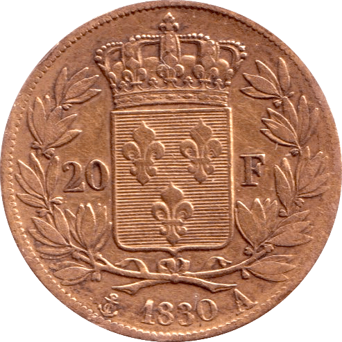 1830 GOLD 20 FRANCS FRANCE ( A ) - GOLD WORLD COINS - Cambridgeshire Coins
