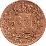 1830 GOLD 20 FRANCS FRANCE ( A ) - GOLD WORLD COINS - Cambridgeshire Coins