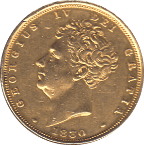 1830 GOLD SOVEREIGN ( UNC ) - SOVEREIGN - Cambridgeshire Coins