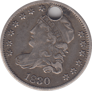 1830 HOLED 5 CENTS - WORLD COINS - Cambridgeshire Coins