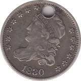1830 HOLED 5 CENTS - WORLD COINS - Cambridgeshire Coins