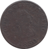 1830 ISLE OF MAN PENNY TOKEN - PENNY TOKEN - Cambridgeshire Coins