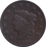1830 ONE CENT USA - WORLD COINS - Cambridgeshire Coins