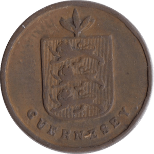 1830 ONE DOUBLE GUERNSEY - WORLD COINS - Cambridgeshire Coins