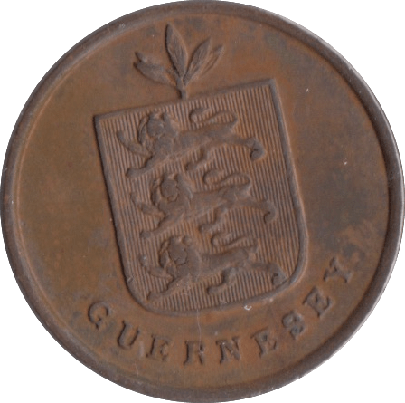 1830 ONE DOUBLE GUERNSEY - WORLD COINS - Cambridgeshire Coins