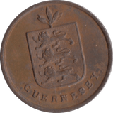1830 ONE DOUBLE GUERNSEY - WORLD COINS - Cambridgeshire Coins