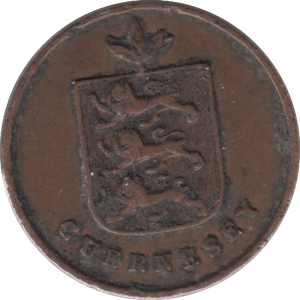 1830 ONE DOUBLE GUERNSEY - WORLD COINS - Cambridgeshire Coins