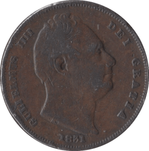 1831 FARTHING ( FINE ) - Farthing - Cambridgeshire Coins