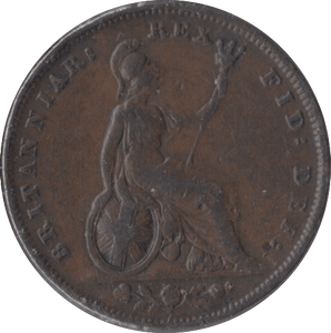 1831 FARTHING ( FINE ) - Farthing - Cambridgeshire Coins