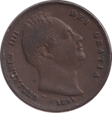 1831 FARTHING ( GVF ) - FARTHING - Cambridgeshire Coins