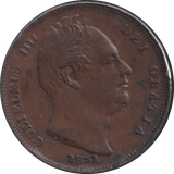 1831 FARTHING ( VF ) - FARTHING - Cambridgeshire Coins