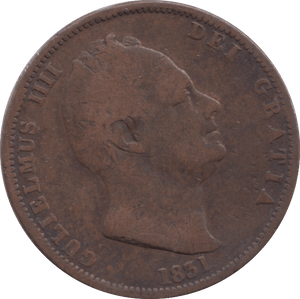 1831 HALFPENNY ( FINE ) - Halfpenny - Cambridgeshire Coins