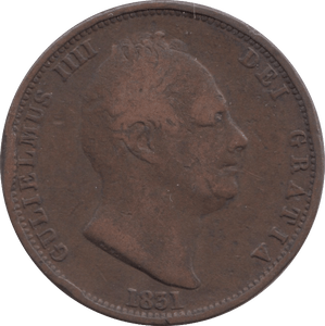 1831 HALFPENNY ( FINE ) - Halfpenny - Cambridgeshire Coins