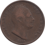 1831 HALFPENNY ( FINE ) - Halfpenny - Cambridgeshire Coins