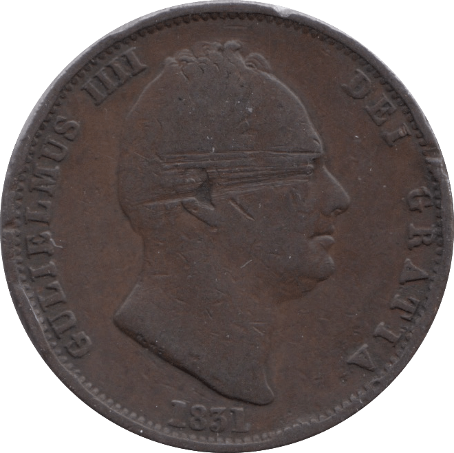 1831 HALFPENNY ( FINE ) - Halfpenny - Cambridgeshire Coins