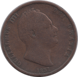 1831 HALFPENNY ( FINE ) - Halfpenny - Cambridgeshire Coins
