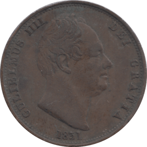 1831 HALFPENNY ( GF ) - HALFPENNY - Cambridgeshire Coins