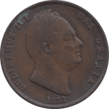 1831 HALFPENNY ( GF ) - Halfpenny - Cambridgeshire Coins