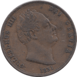 1831 HALFPENNY ( GVF ) - HALFPENNY - Cambridgeshire Coins